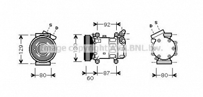 AVA QUALITY COOLING rtak080 -  Компрессор, кондиционер